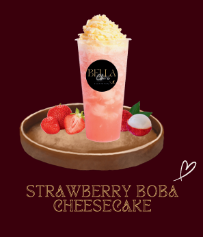  STRAWBERRY  BOBA CHEESECAKE