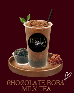 CHOCOLATE  BOBA MILK TEA