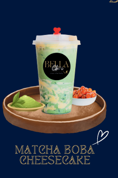 MATCHA  BOBA CHEESECAKE