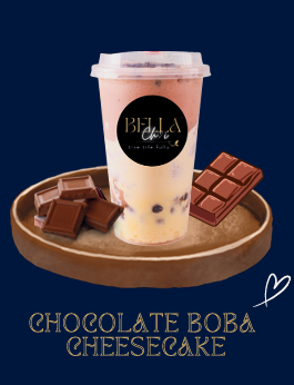 CHOCOLATE  BOBA CHEESECAKE