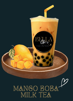 MANGO  BOBA MILK TEA